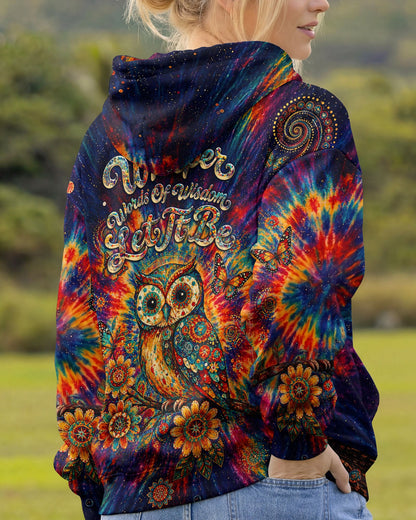 WHISPER WORDS OF WISDOM LET IT BE OWL  ALL OVER PRINT  - TLNT2204261
