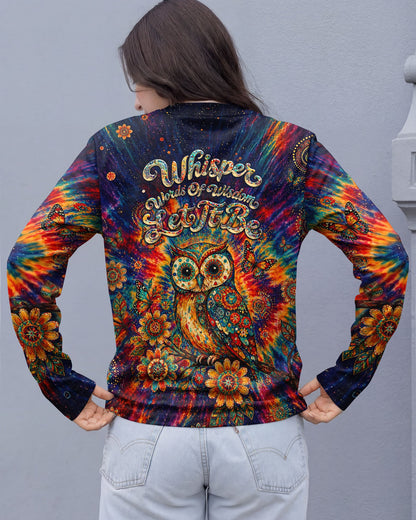 WHISPER WORDS OF WISDOM LET IT BE OWL  ALL OVER PRINT  - TLNT2204261