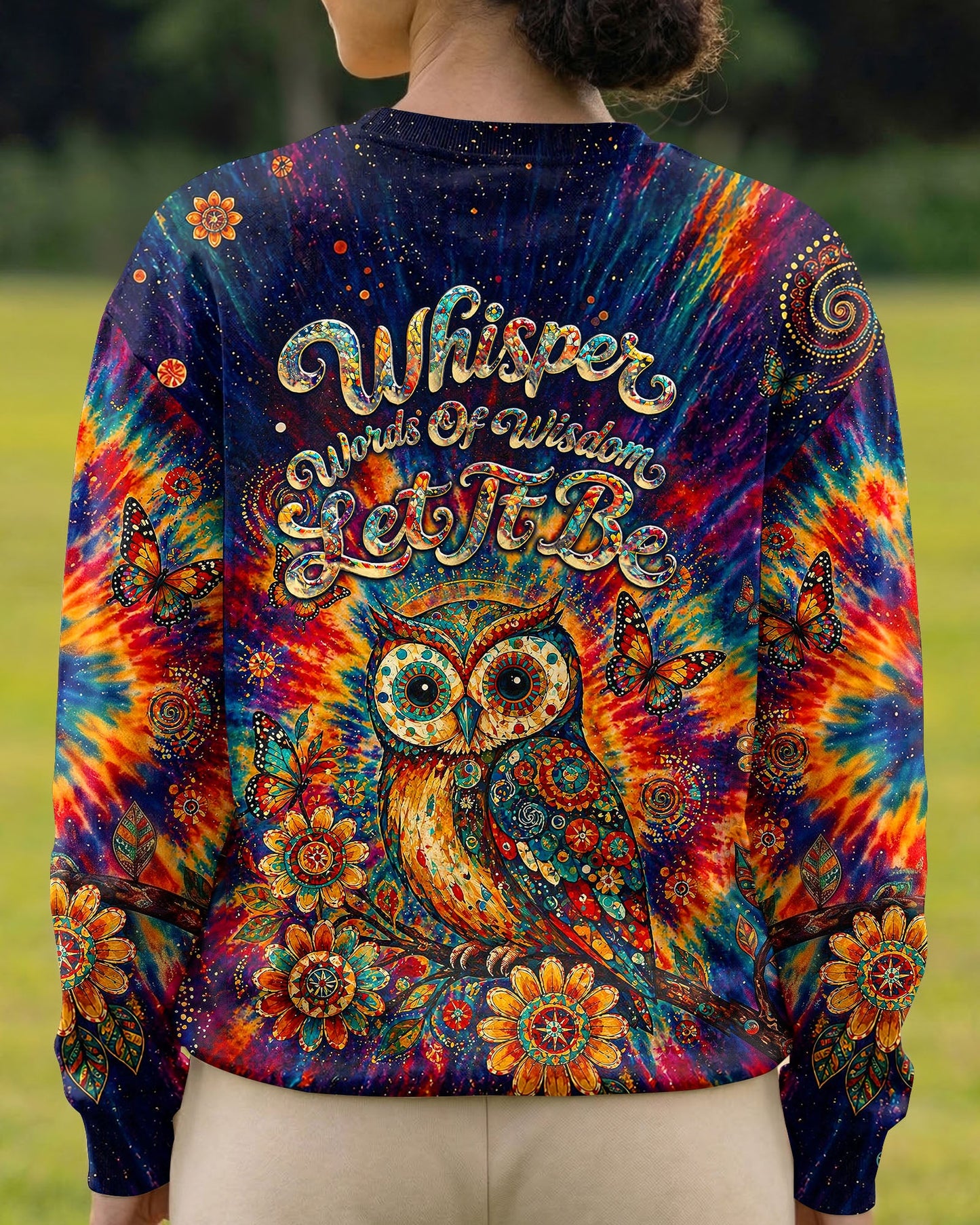 WHISPER WORDS OF WISDOM LET IT BE OWL  ALL OVER PRINT  - TLNT2204261