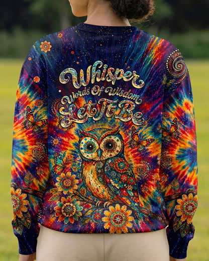 WHISPER WORDS OF WISDOM LET IT BE OWL  ALL OVER PRINT  - TLNT2204261
