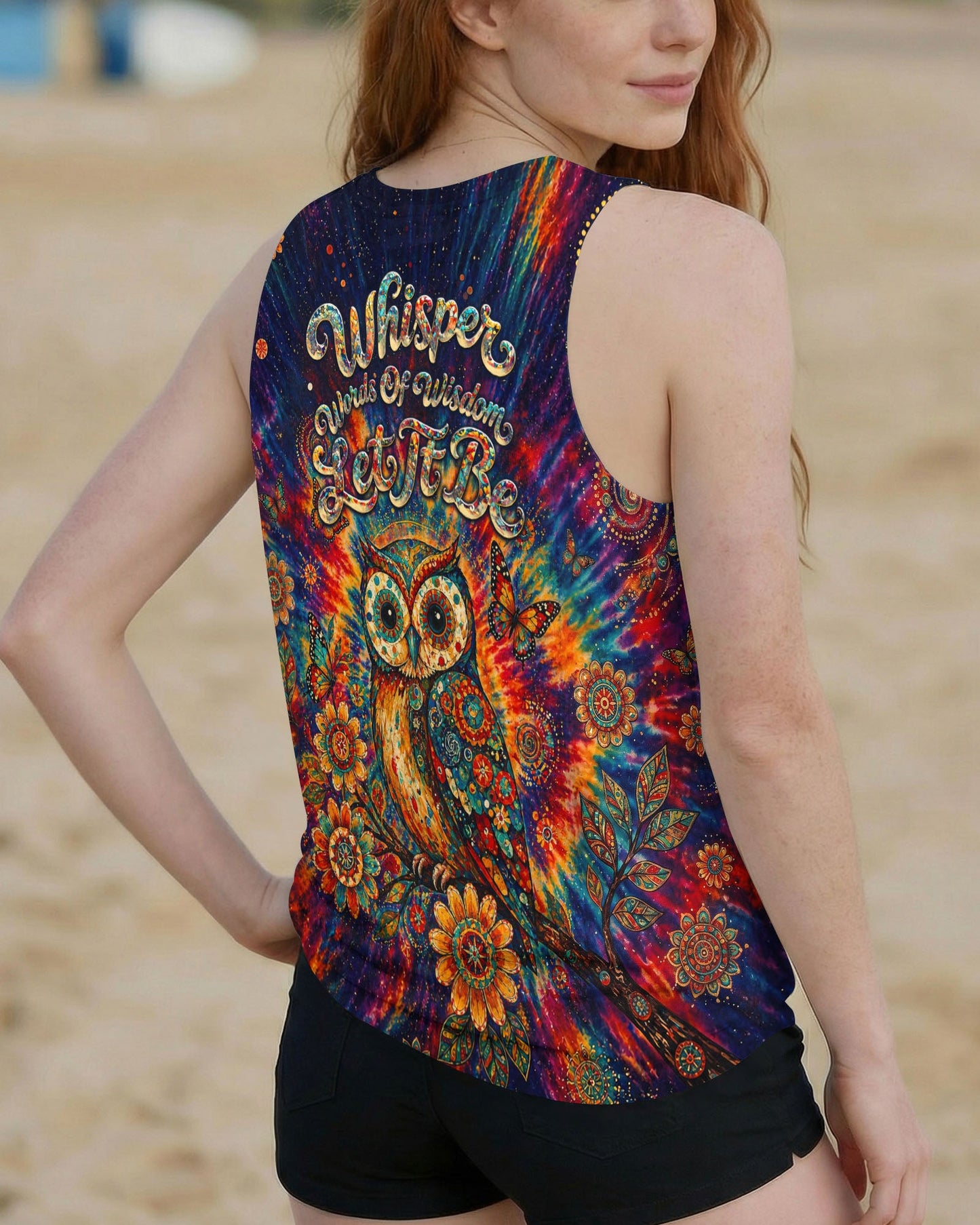 WHISPER WORDS OF WISDOM LET IT BE OWL  ALL OVER PRINT  - TLNT2204261