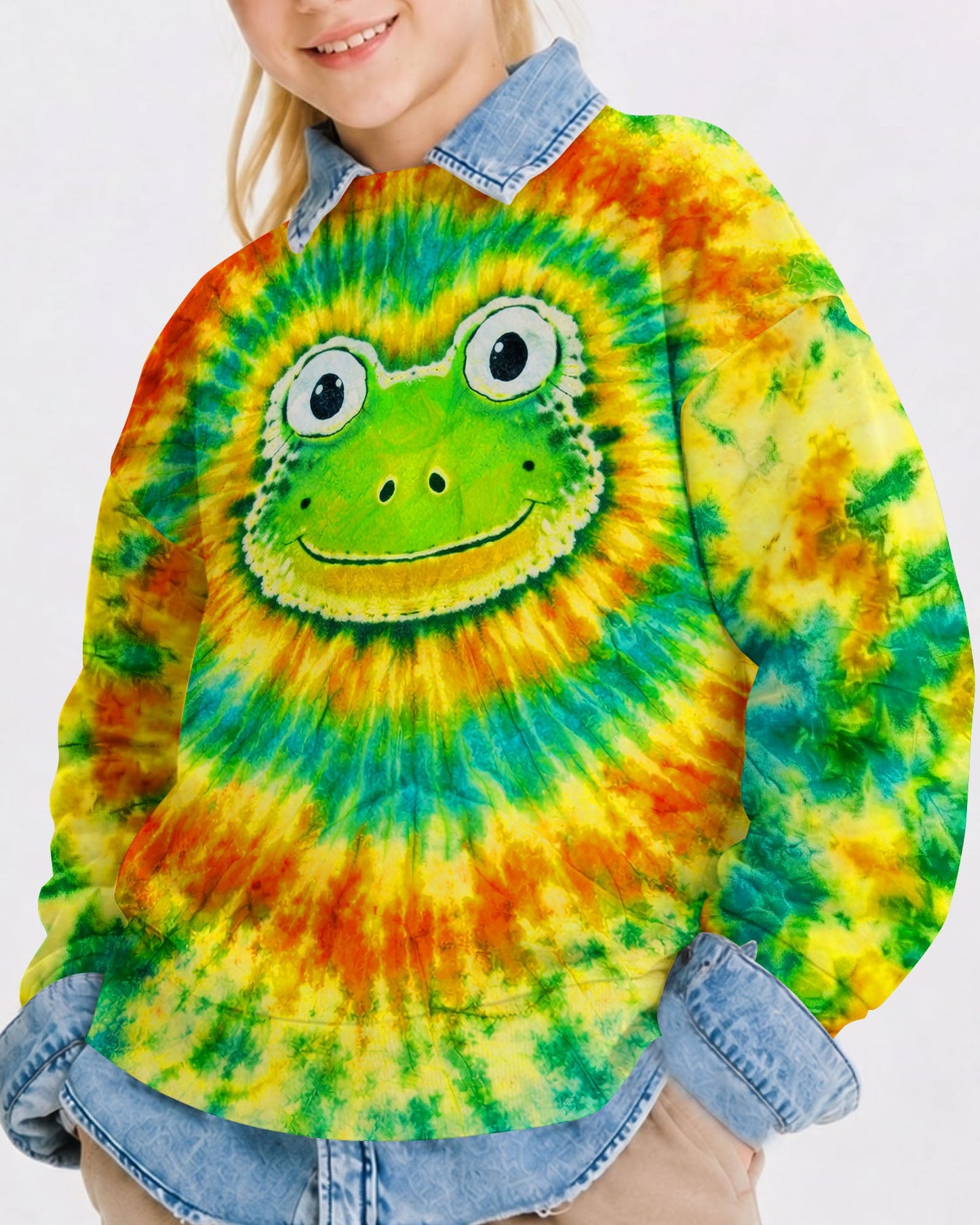 HIPPIE FROG SWIRL  KIDS ALL OVER PRINT   - TLNT2205262