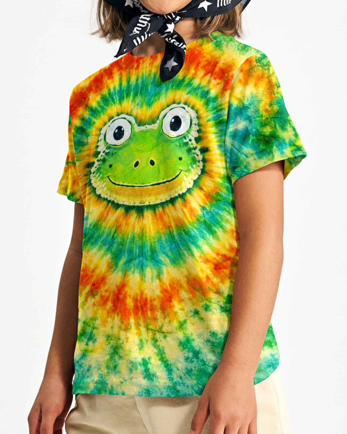 HIPPIE FROG SWIRL  KIDS ALL OVER PRINT   - TLNT2205262