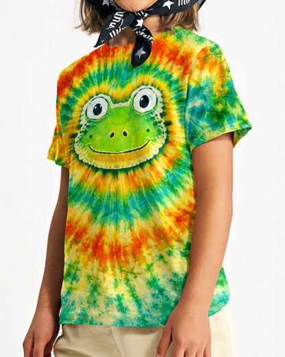 HIPPIE FROG SWIRL  KIDS ALL OVER PRINT   - TLNT2205262