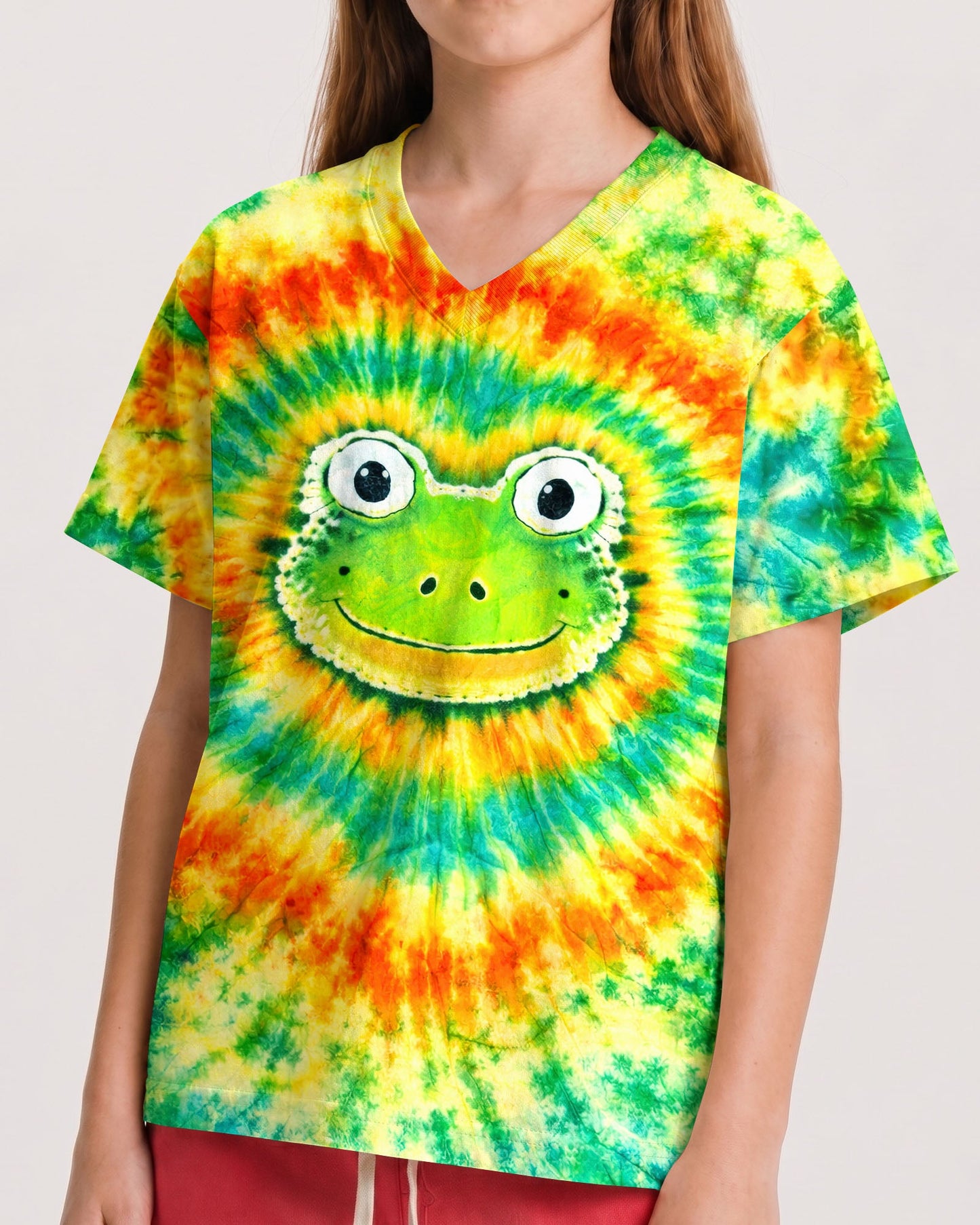 HIPPIE FROG SWIRL  KIDS ALL OVER PRINT   - TLNT2205262