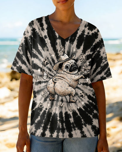 WHY BE MOODY PUG DOG ALL OVER PRINT  - TLNT2206263
