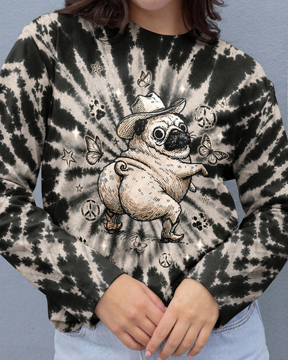WHY BE MOODY PUG DOG ALL OVER PRINT  - TLNT2206263