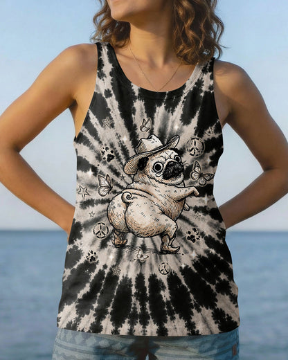 WHY BE MOODY PUG DOG ALL OVER PRINT  - TLNT2206263
