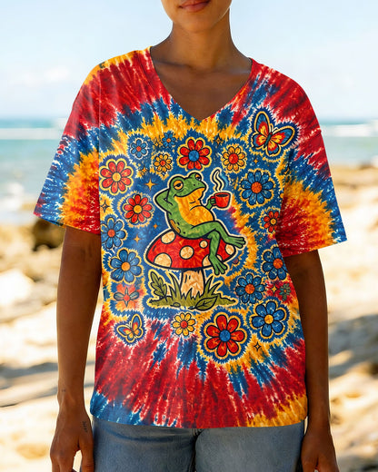 I WAS SIMPLY BORN TO DILLY DALLY FROG ALL OVER PRINT - TLNT2304263