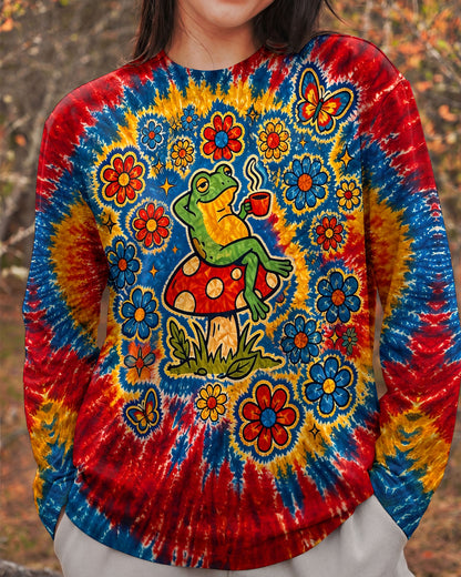 I WAS SIMPLY BORN TO DILLY DALLY FROG ALL OVER PRINT - TLNT2304263