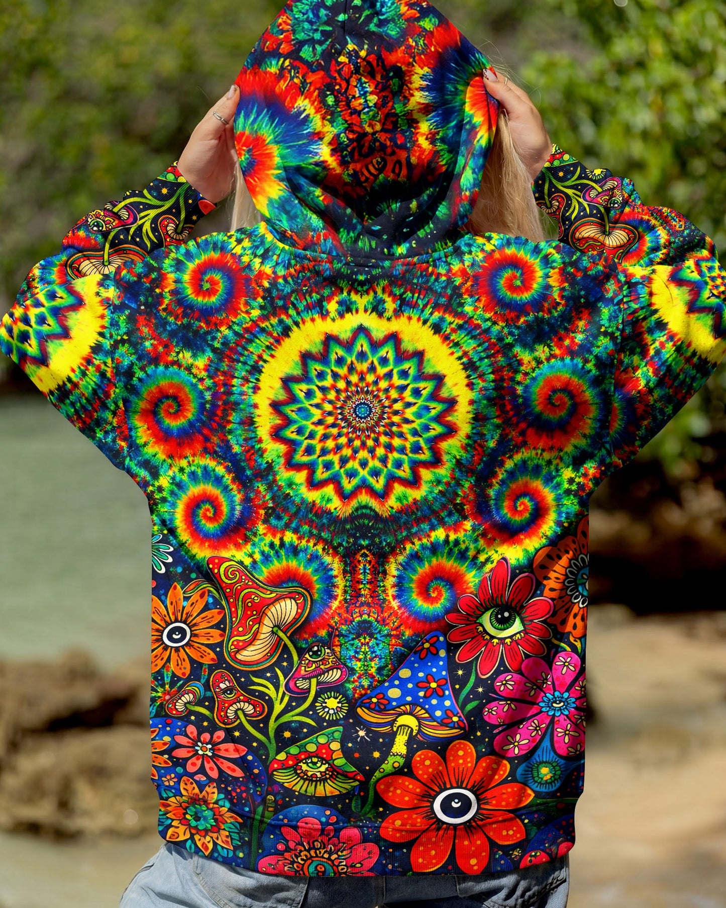 TRIPPY MUSHROOM COLORFUL ALL OVER PRINT - TLNT2404261