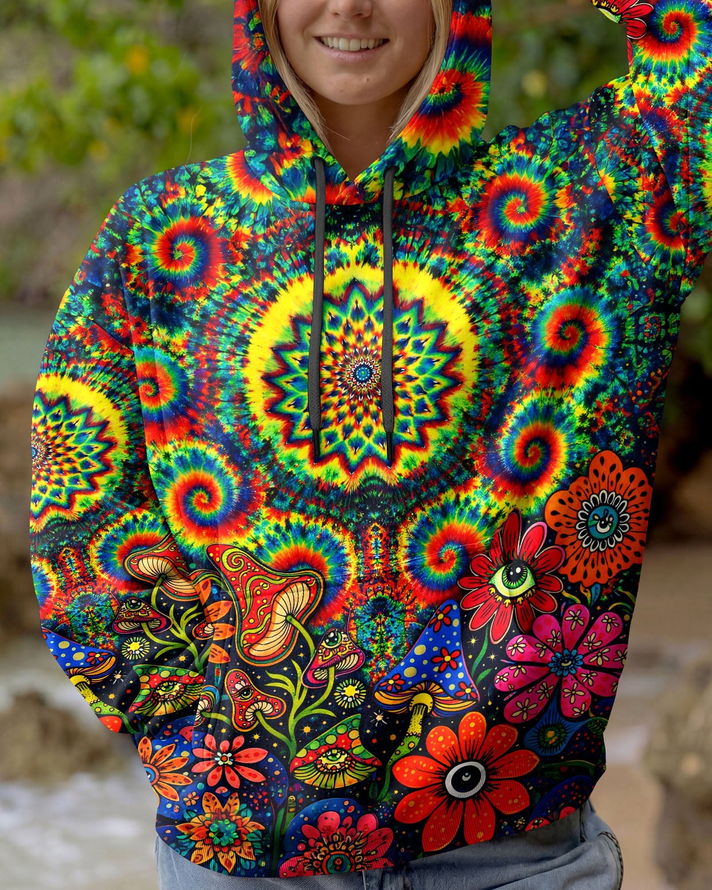 TRIPPY MUSHROOM COLORFUL ALL OVER PRINT - TLNT2404261