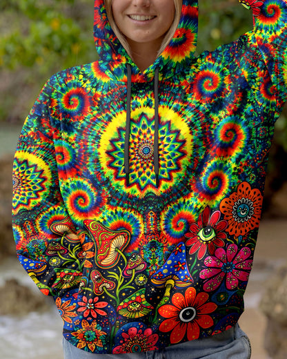 TRIPPY MUSHROOM COLORFUL ALL OVER PRINT - TLNT2404261