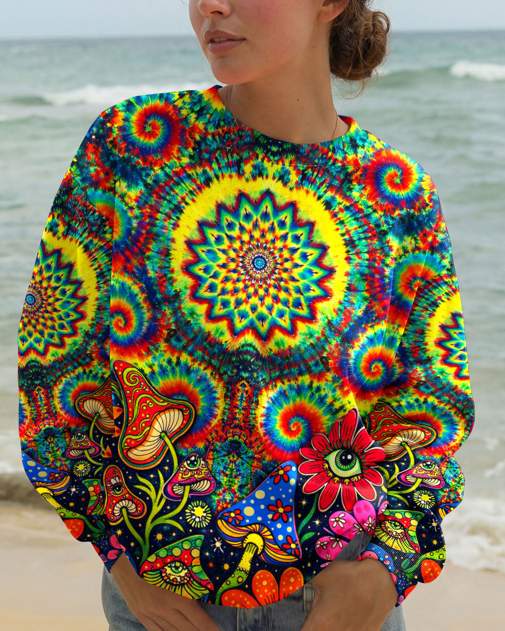 TRIPPY MUSHROOM COLORFUL ALL OVER PRINT - TLNT2404261