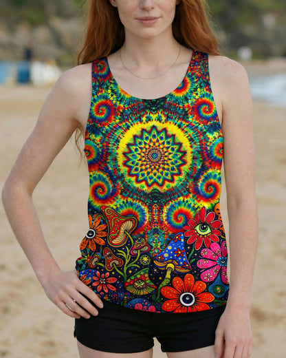 TRIPPY MUSHROOM COLORFUL ALL OVER PRINT - TLNT2404261