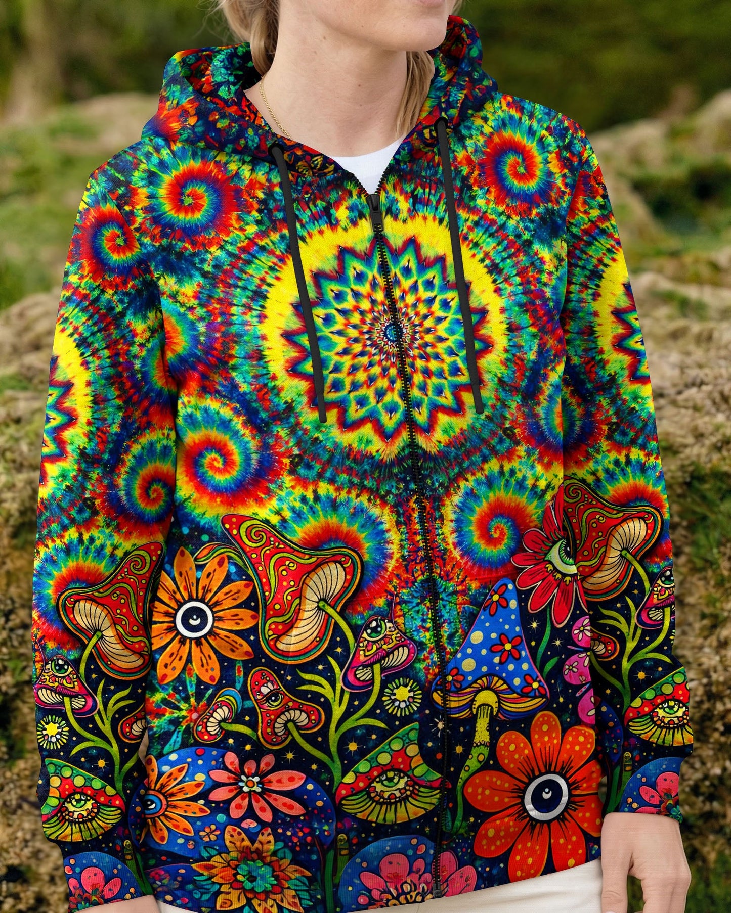 TRIPPY MUSHROOM COLORFUL ALL OVER PRINT - TLNT2404261