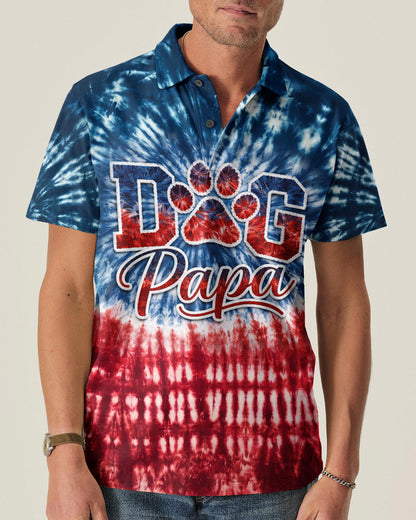 DOG PAPA RED WHITE & BLUE  ALL OVER PRINT  - TLNT2404263