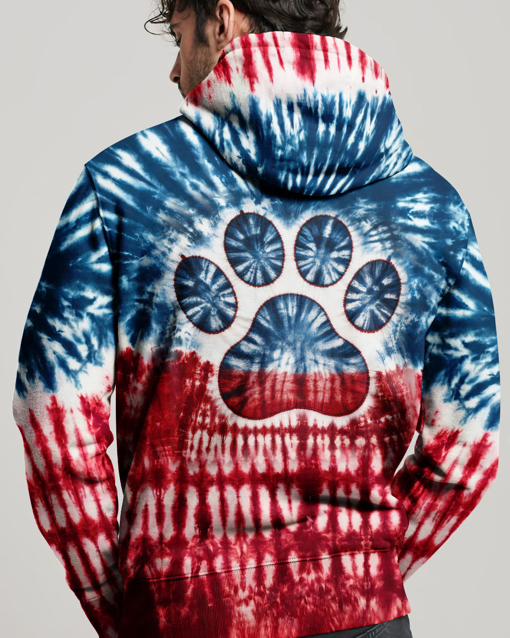 DOG PAPA RED WHITE & BLUE  ALL OVER PRINT  - TLNT2404263