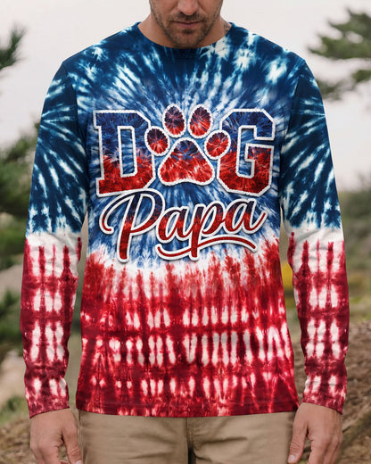 DOG PAPA RED WHITE & BLUE  ALL OVER PRINT  - TLNT2404263