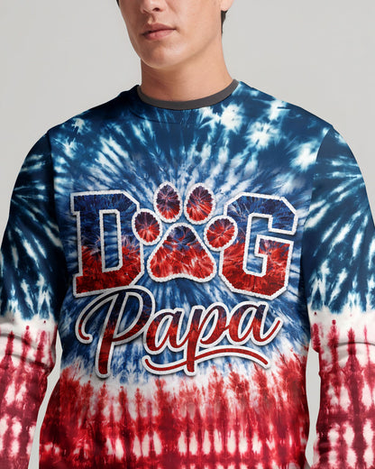 DOG PAPA RED WHITE & BLUE  ALL OVER PRINT  - TLNT2404263