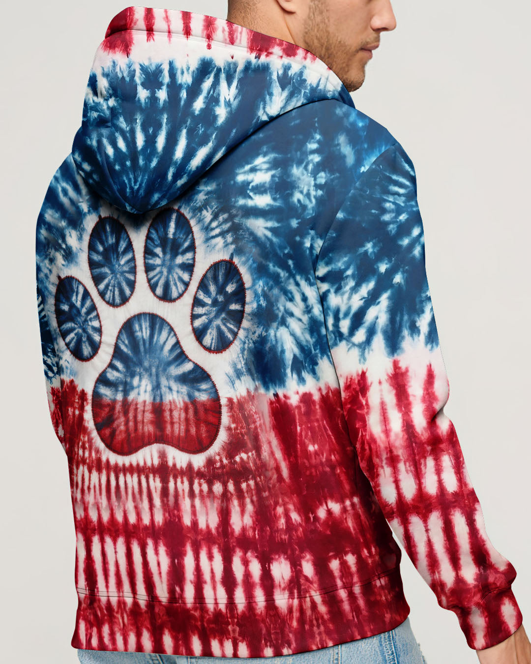 DOG PAPA RED WHITE & BLUE  ALL OVER PRINT  - TLNT2404263