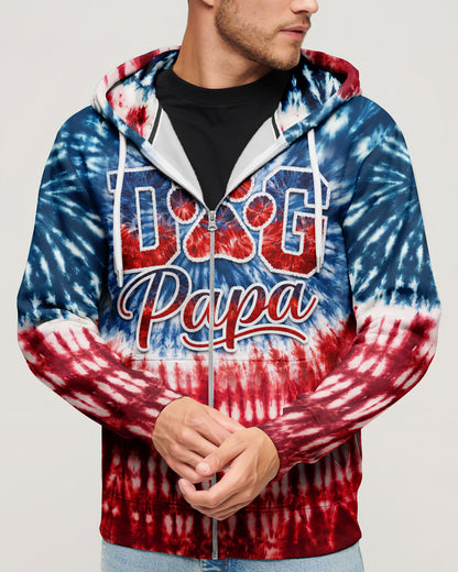 DOG PAPA RED WHITE & BLUE  ALL OVER PRINT  - TLNT2404263