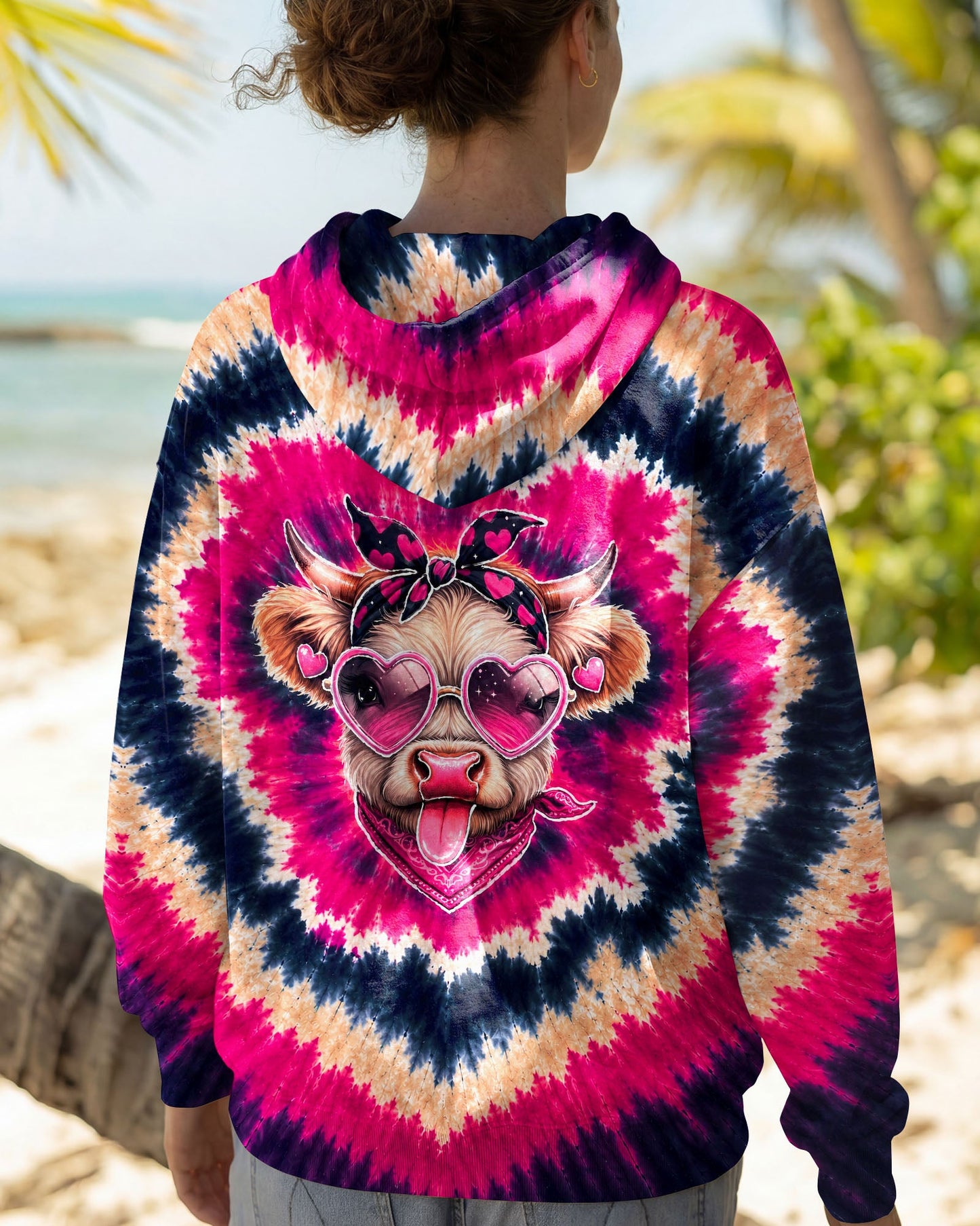 HEIFER COW HEART SWIRL ALL OVER PRINT  - TLNT2406263