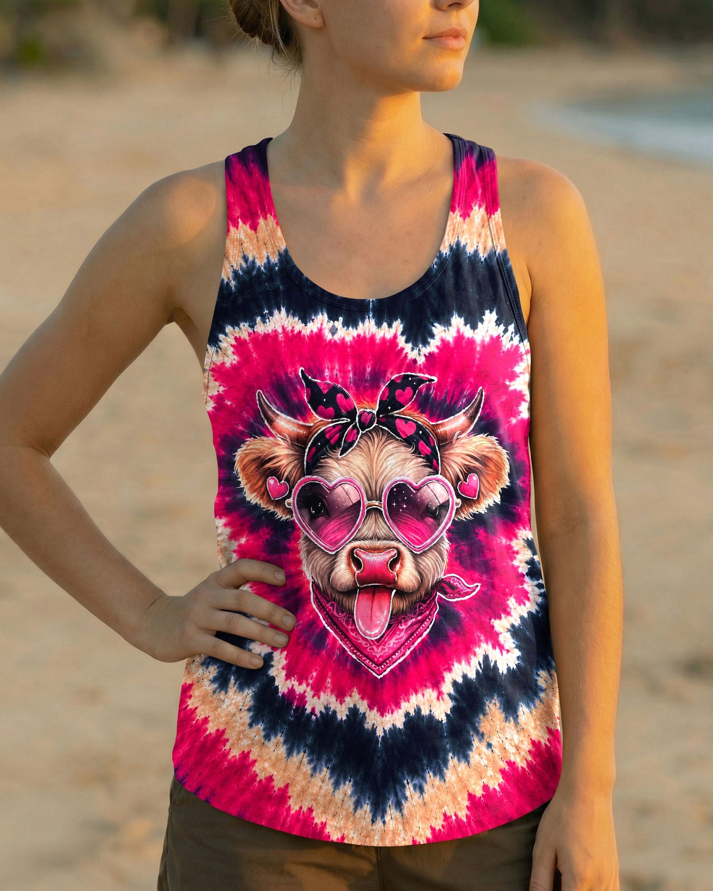 HEIFER COW HEART SWIRL ALL OVER PRINT  - TLNT2406263