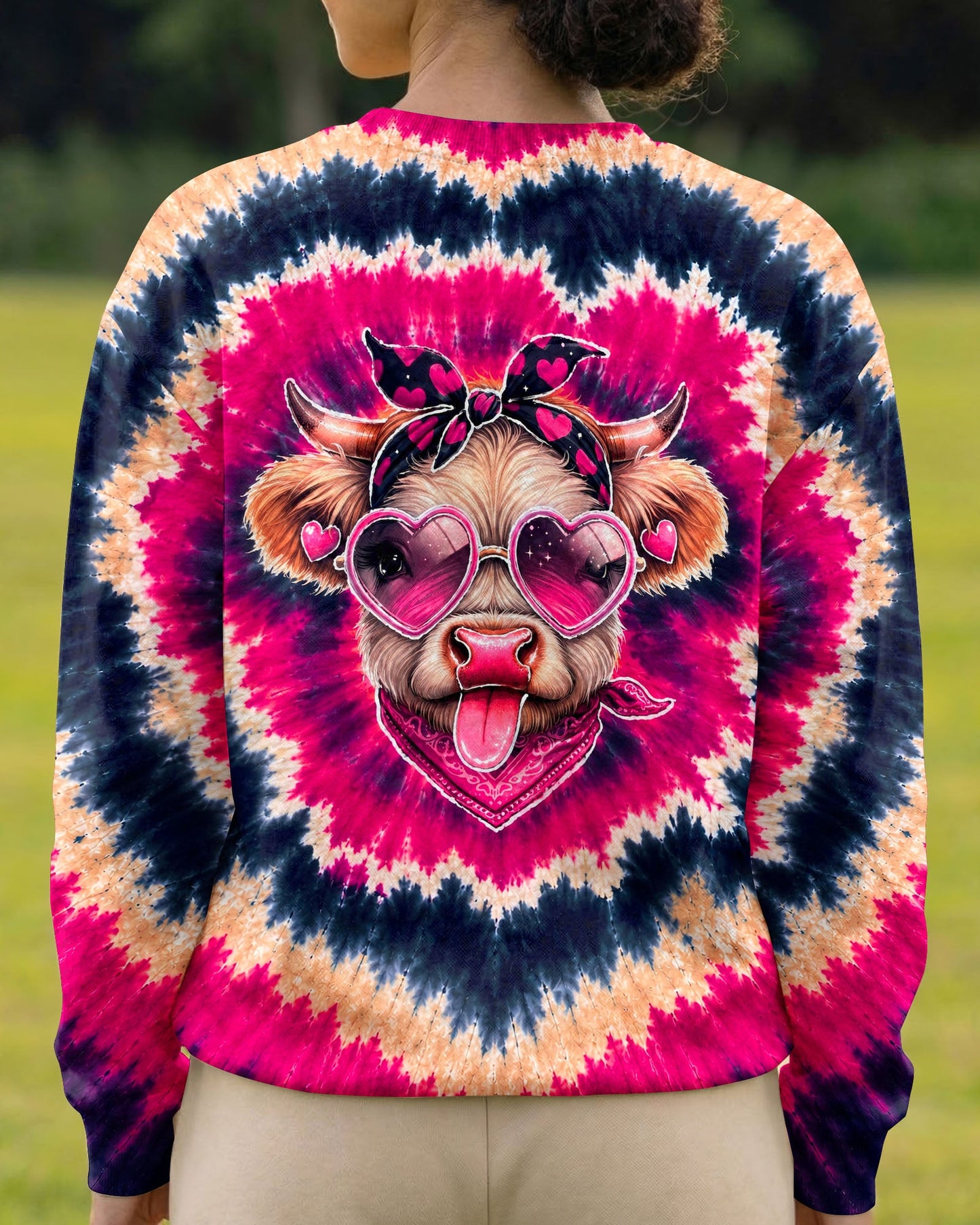 HEIFER COW HEART SWIRL ALL OVER PRINT  - TLNT2406263