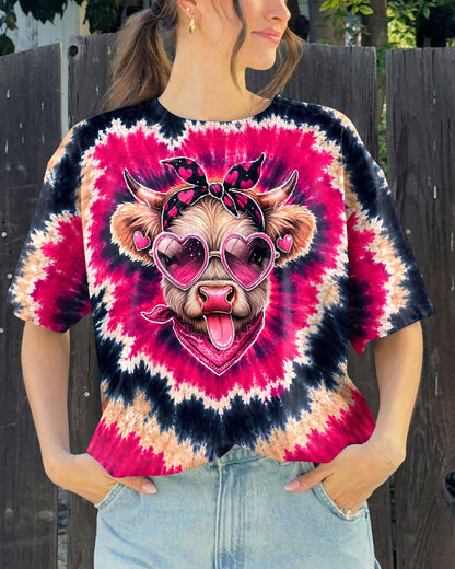 HEIFER COW HEART SWIRL ALL OVER PRINT  - TLNT2406263