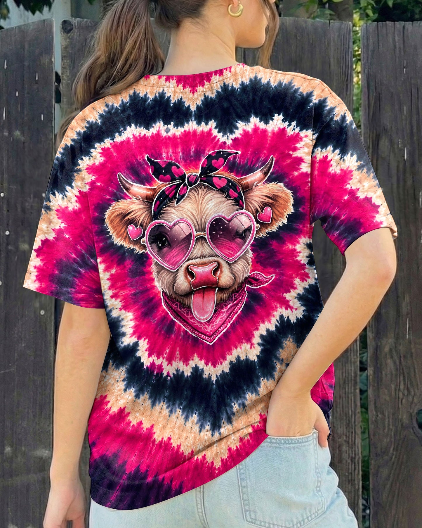 HEIFER COW HEART SWIRL ALL OVER PRINT  - TLNT2406263