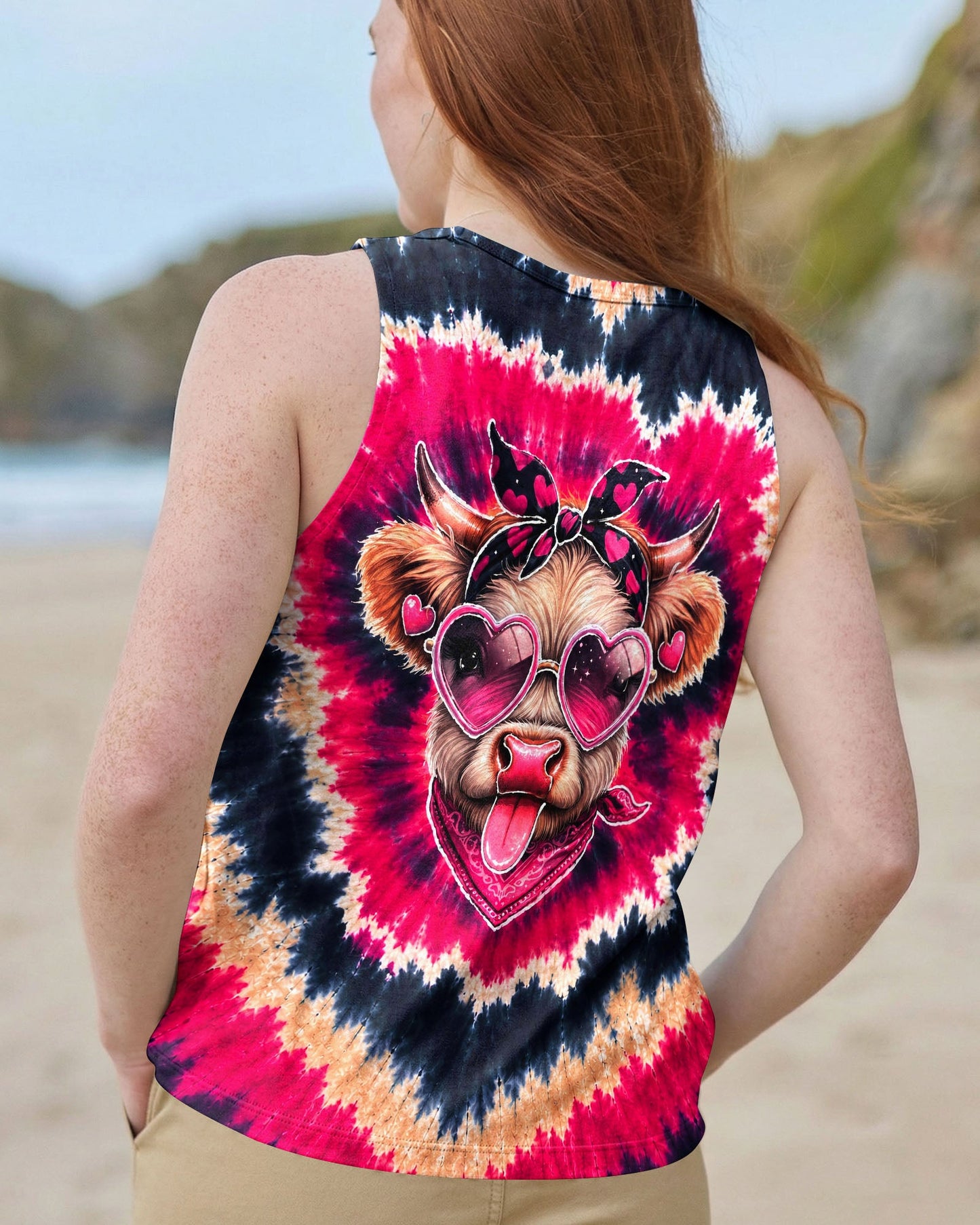 HEIFER COW HEART SWIRL ALL OVER PRINT  - TLNT2406263