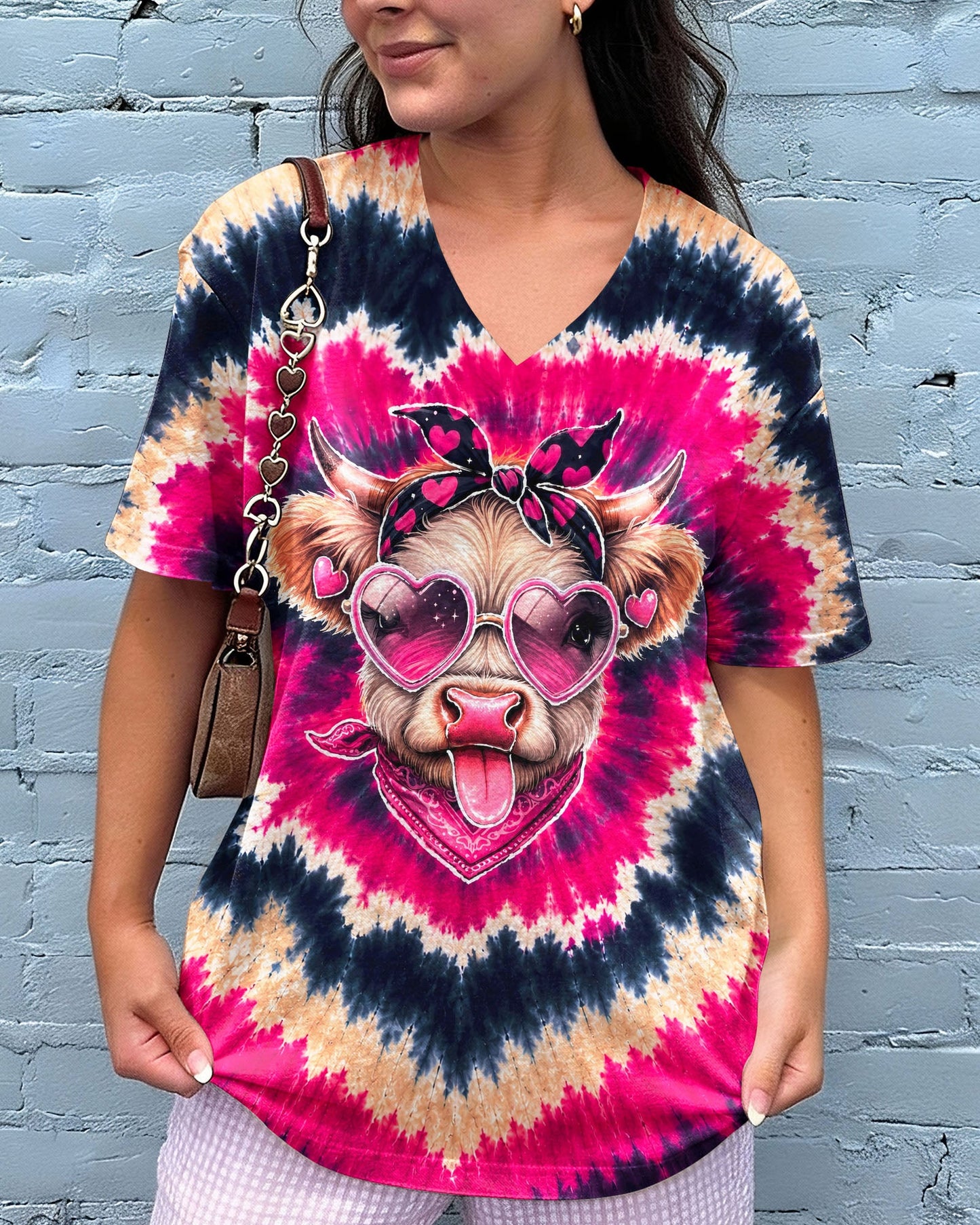 HEIFER COW HEART SWIRL ALL OVER PRINT  - TLNT2406263