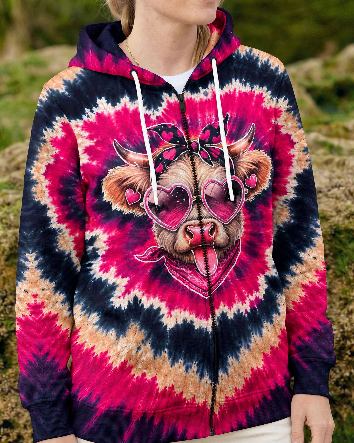 HEIFER COW HEART SWIRL ALL OVER PRINT  - TLNT2406263