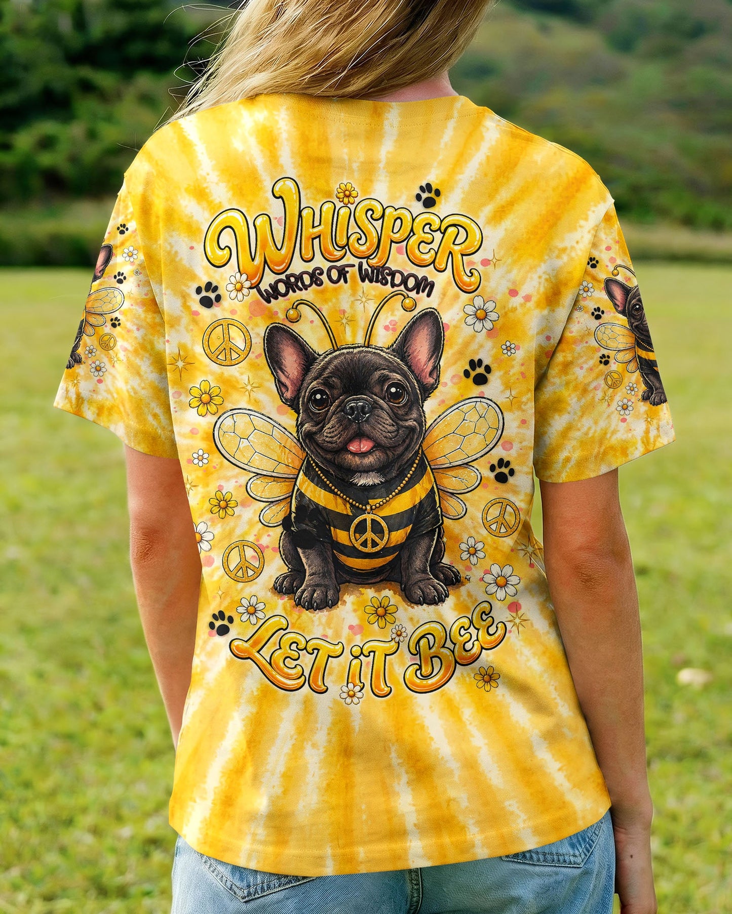 WHISPER WORDS OF WISDOM LET IT BEE FRENCH BULLDOG  ALL OVER PRINT  - TLNT2804262