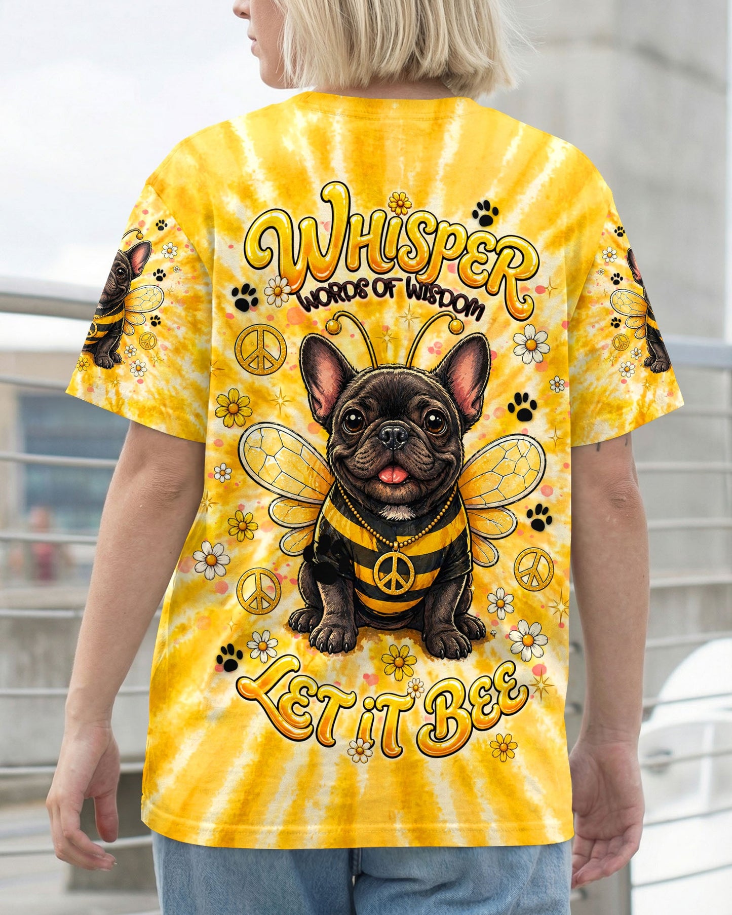 WHISPER WORDS OF WISDOM LET IT BEE FRENCH BULLDOG  ALL OVER PRINT  - TLNT2804262