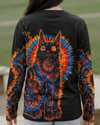 BLACK CAT SWIRL ALL OVER PRINT - TLNT3103263