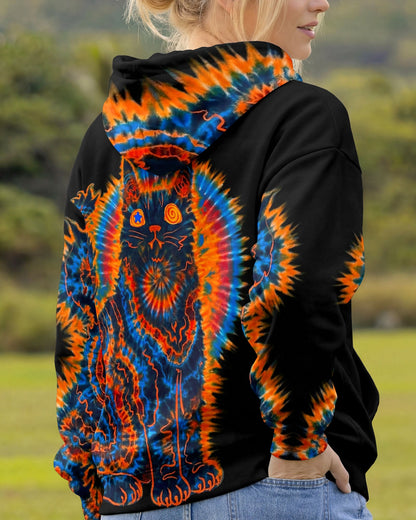 BLACK CAT SWIRL ALL OVER PRINT - TLNT3103263