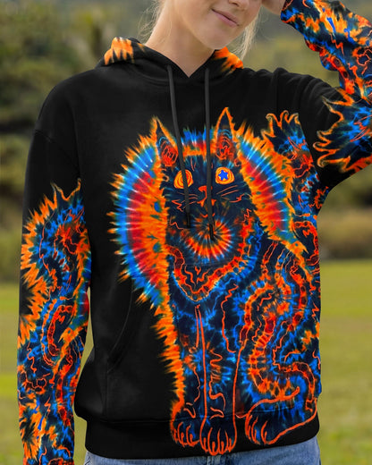 BLACK CAT SWIRL ALL OVER PRINT - TLNT3103263