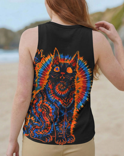 BLACK CAT SWIRL ALL OVER PRINT - TLNT3103263