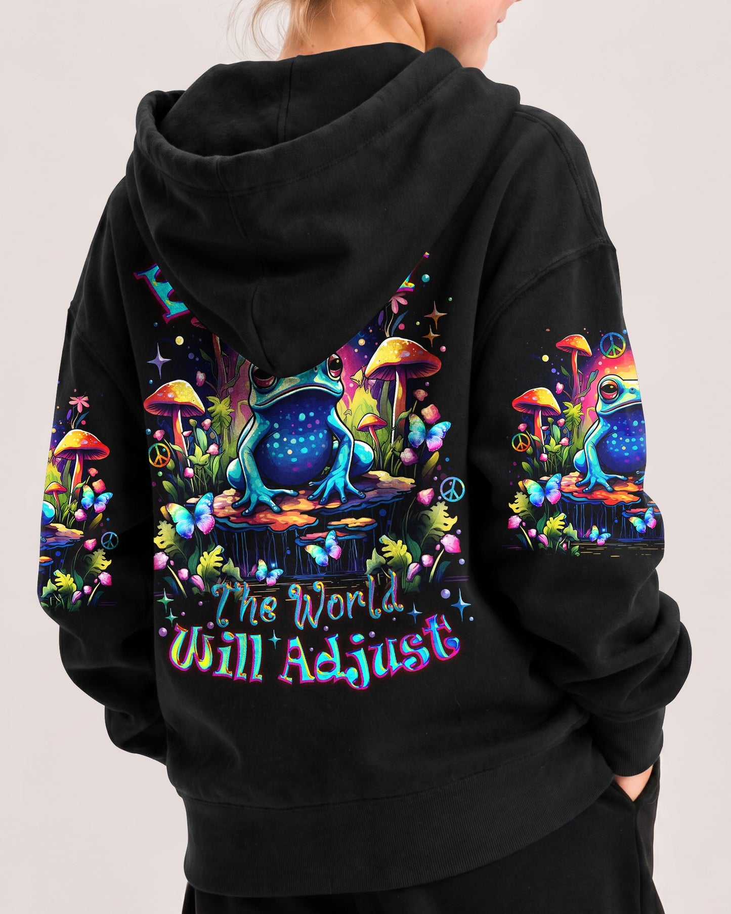 BE YOU THE WORLD WILL ADJUST FROG KIDS ALL OVER PRINT - TLNZ1612232
