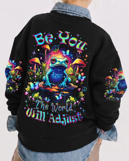 BE YOU THE WORLD WILL ADJUST FROG KIDS ALL OVER PRINT - TLNZ1612232