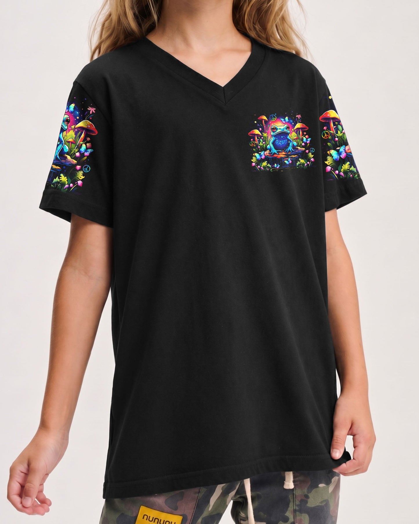 BE YOU THE WORLD WILL ADJUST FROG KIDS ALL OVER PRINT - TLNZ1612232