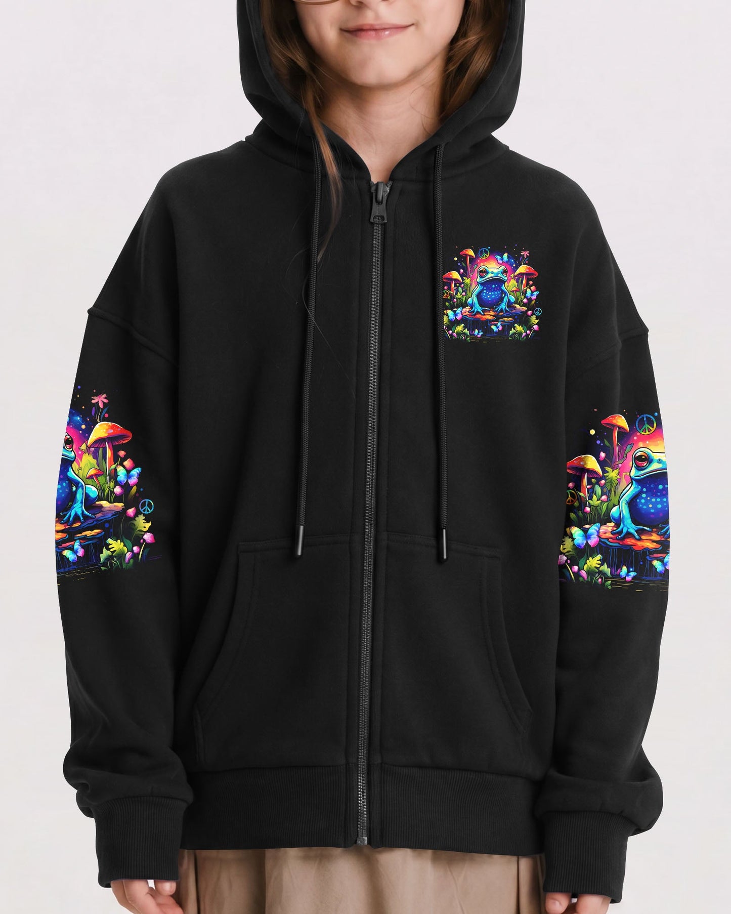 BE YOU THE WORLD WILL ADJUST FROG KIDS ALL OVER PRINT - TLNZ1612232