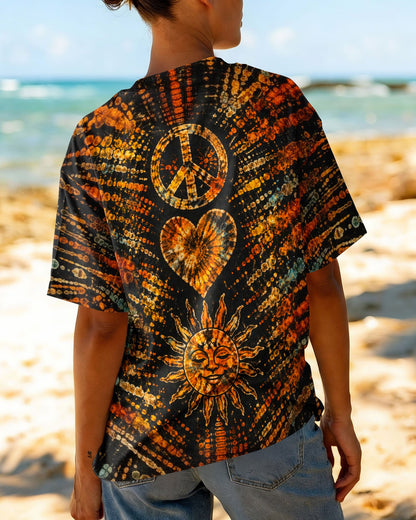 PEACE LOVE HIPPIE SUN ALL OVER PRINT - TLTW0104261