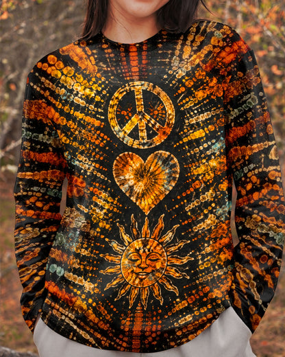 PEACE LOVE HIPPIE SUN ALL OVER PRINT - TLTW0104261