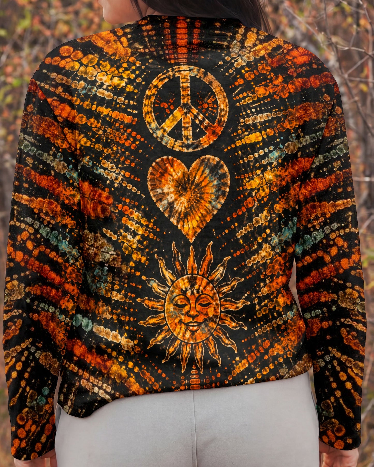 PEACE LOVE HIPPIE SUN ALL OVER PRINT - TLTW0104261