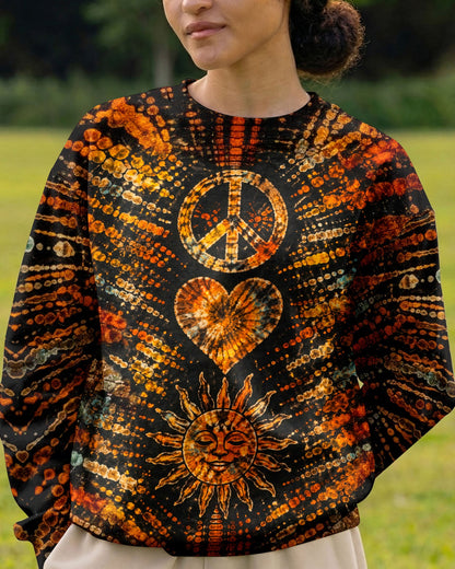 PEACE LOVE HIPPIE SUN ALL OVER PRINT - TLTW0104261