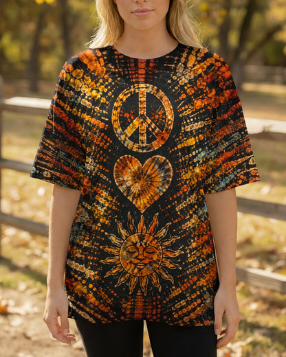 PEACE LOVE HIPPIE SUN ALL OVER PRINT - TLTW0104261