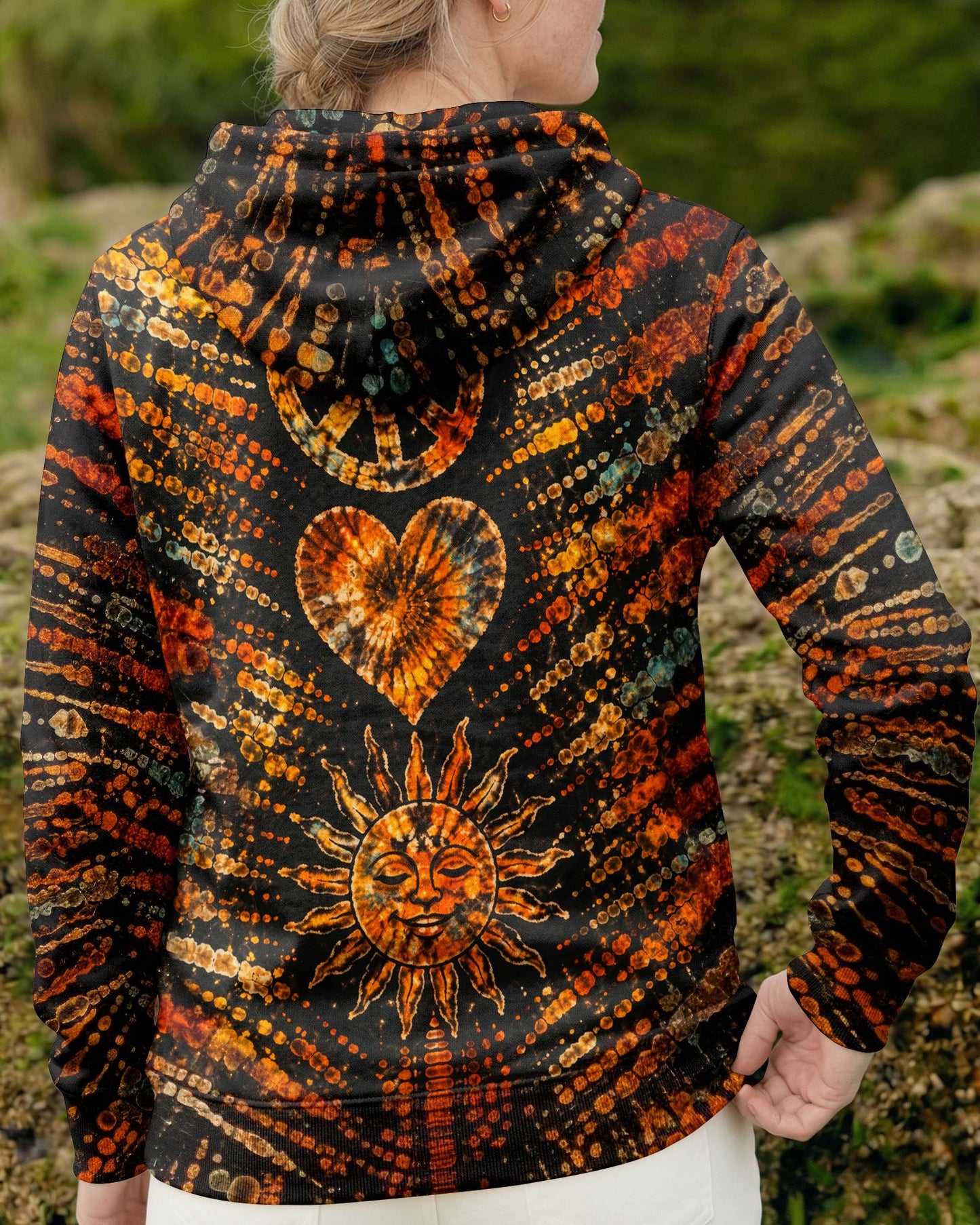 PEACE LOVE HIPPIE SUN ALL OVER PRINT - TLTW0104261